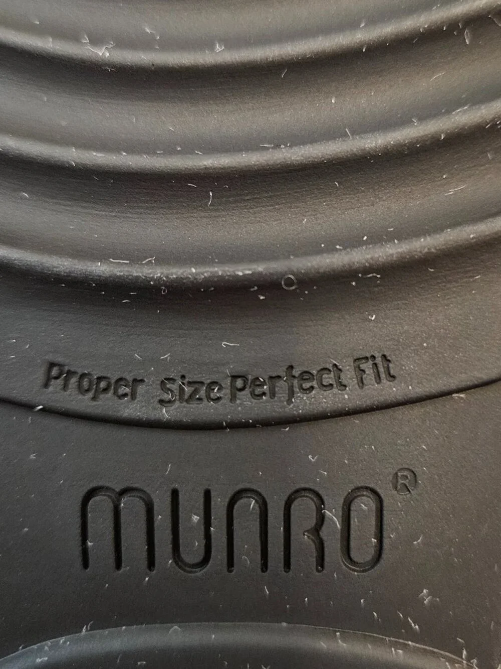 Munro Berkley Black Leather Front Zip Comfort Loafers Shoes - Size 8.5 M